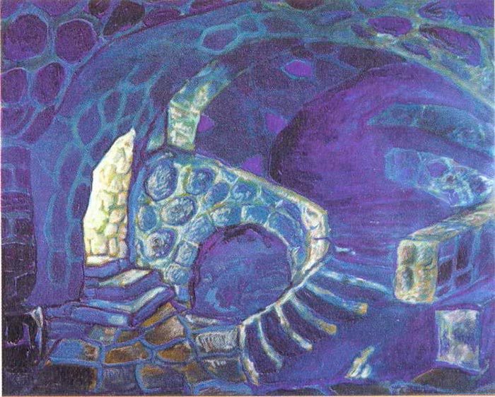 Картина Николая Рериха «Подземелье»